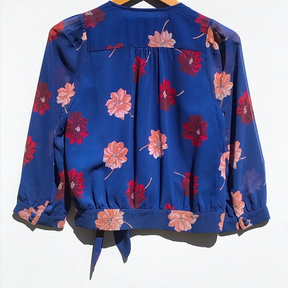 MADEWELL Effie Floral Woven Wrap Top - Picture 4 of 6